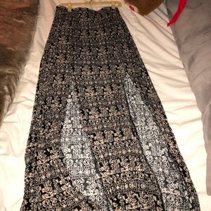 F21 Tribal Print Maxi Skirt